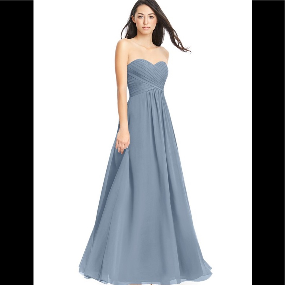 Azazie Dusty Blue Yazmin